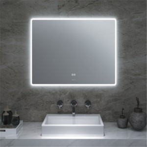 Wholesale China Morden LED Lighted Mirror Wall Mounted Hotel Bath Home Decor Decoration Touch Switch Lighted LED Bathroom Mirror