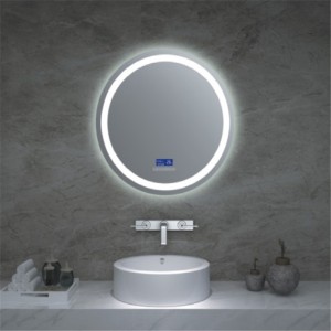 Factory supplied China 5mm Silver Mirror with Light Bathroom LED Mirror Antifog Smart Mirror