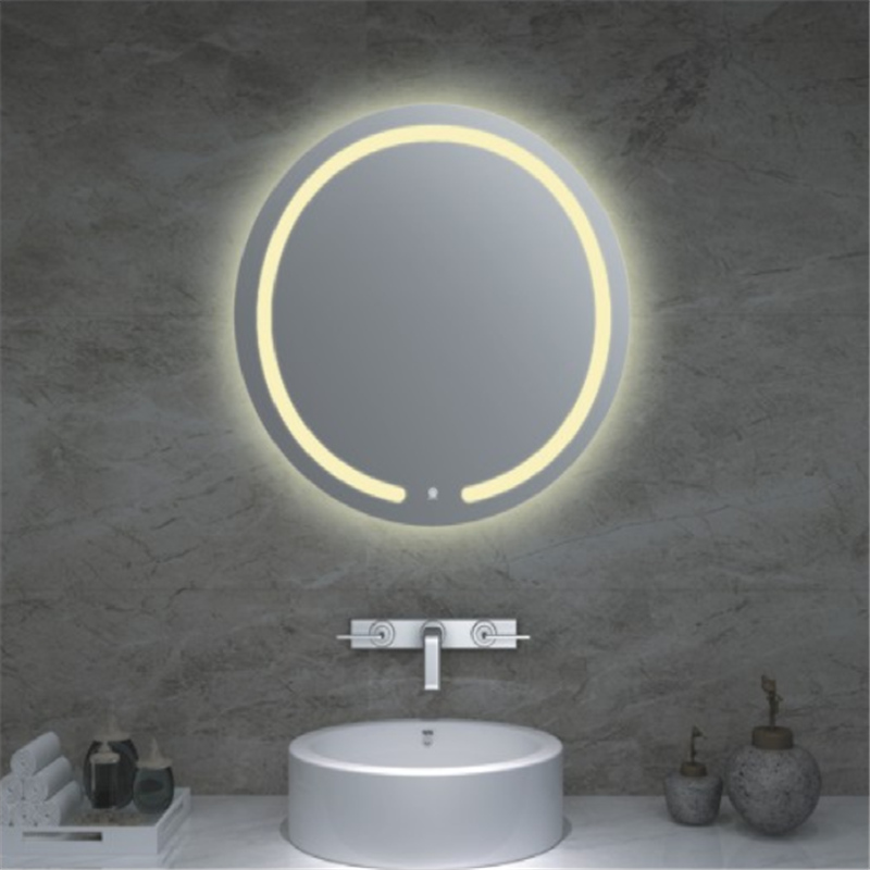 China 2021 New Design 5mm Wall Mounted Hotel Home Decoration Mirror Lighted Bathroom Mirror LED Mirror with Defogger with Touch Sensor