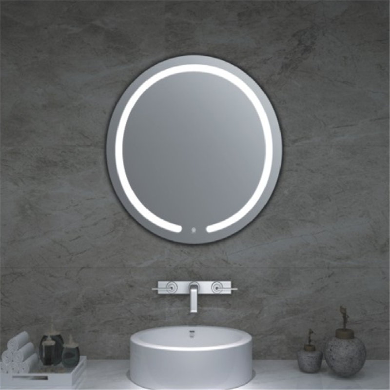 China 2021 New Design 5mm Wall Mounted Hotel Home Decoration Mirror Lighted Bathroom Mirror LED Mirror with Defogger with Touch Sensor