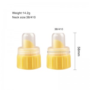 Newly Arrival 38mm Plastic Lid Bottle Cover Screw Cap for Liquid Laundry Detergent Packaging