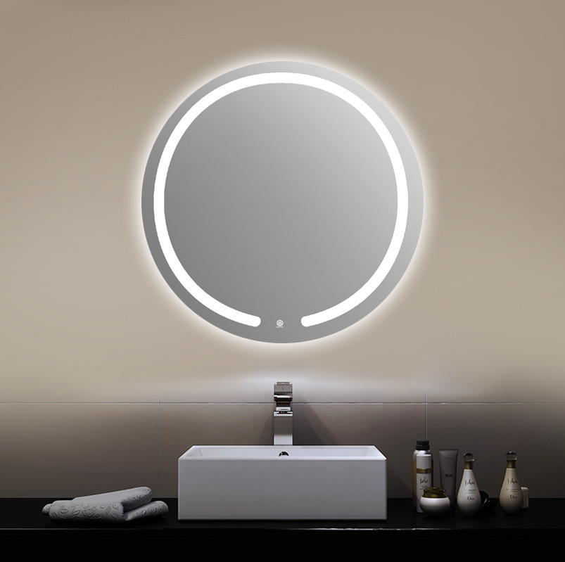Specialpris för Kina Fabriksrund sminkspegel med LED-ljus Badrumsmöbler Elektronisk badvägg Smarta speglar
