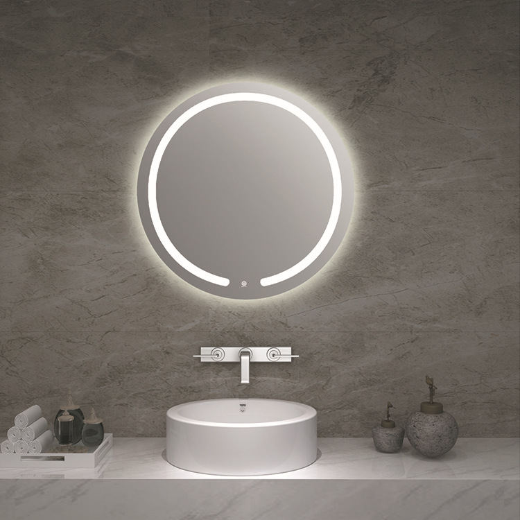 Specialpris för Kina Fabriksrund sminkspegel med LED-ljus Badrumsmöbler Elektronisk badvägg Smarta speglar