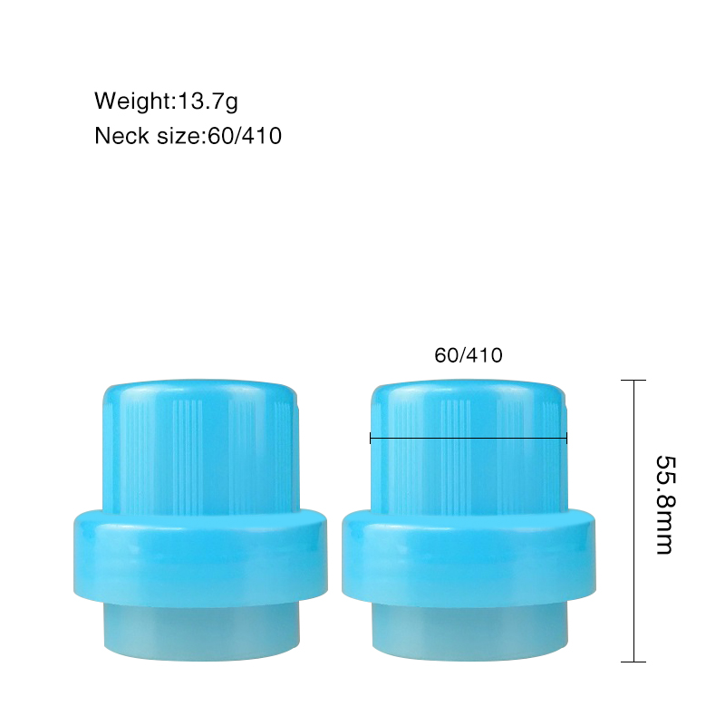60mm PP Round Detergent Cap Bottle ສໍາລັບ Liquid Detergent Container